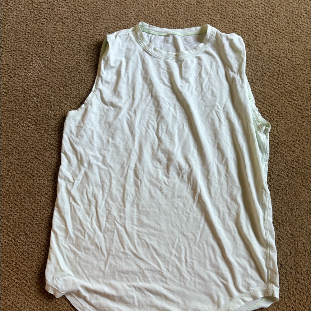 Sleeveless light green Tank Top